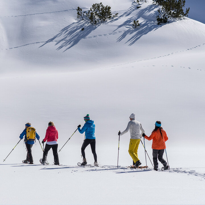 Snowshoe hiking in Tyrol