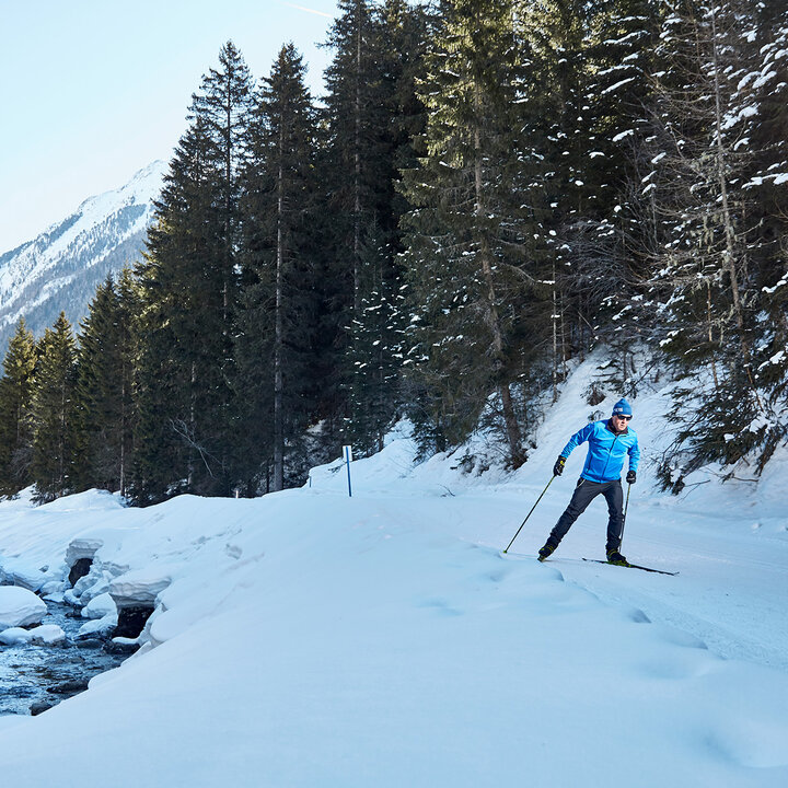 Cross-country skiing in Ischgl